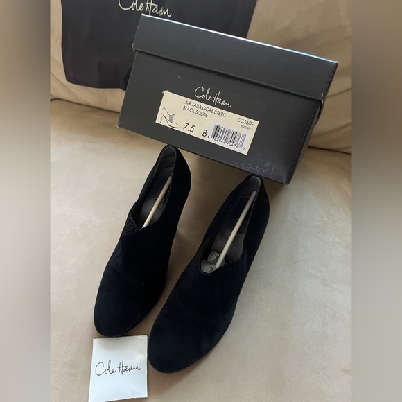 Cole Haan Air Talia Gore Black Short Boots - Picture 2 of 7